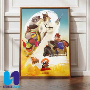 Official Poster The Bad Guys 2 Release Only In Theaters On August 1st Home Decor Poster Canvas