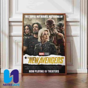Official Poster Thunderbolts The New Avengers Marvel Studios Not Super Not Heroes Not Giving Up Home Decor Poster Canvas