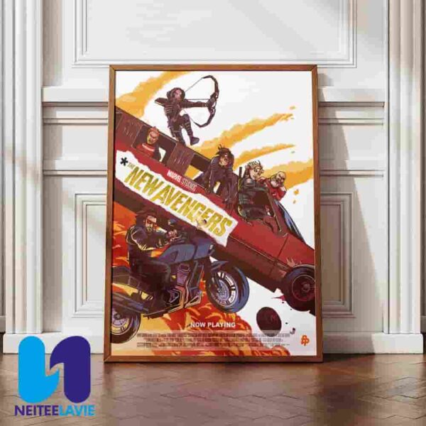 Official Poster Thunderbolts The New Avengers Marvel Studios Scrappy Anti-Heroes Home Decor Poster Canvas