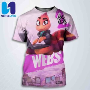 Official Poster Webs The Bad Guys 2 All Over Print T-Shirt