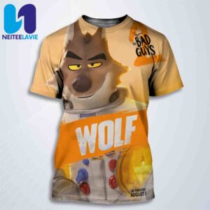 Official Poster Wolf The Bad Guys 2 All Over Print T-Shirt