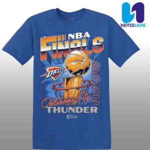 Oklahoma City Thunder NBA Finals Playoffs 2025 Vintage Hoop & Trophy Unisex T-Shirt