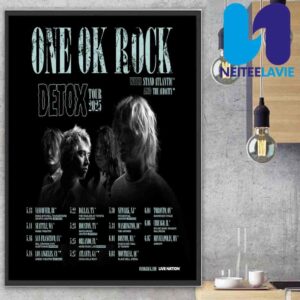 One Ok Rock Detox Tour 2025 North American Tour Dates With Stand Altantic And The Audacity Home Decor Poster Canvas