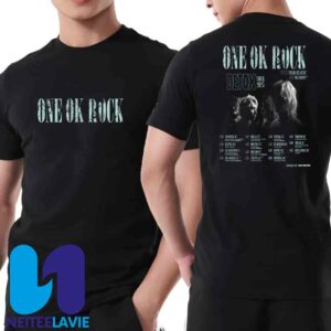 One Ok Rock Detox Tour 2025 North American Tour Dates With Stand Altantic And The Audacity Unisex Two Sides T-Shirt