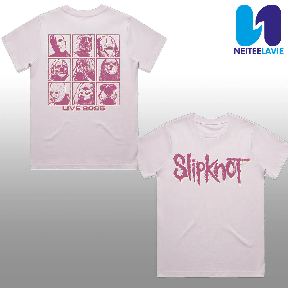Orchid Clored Featuring Slipknot Tour 2025 Merchandise Unisex T-Shirt Orchid Clored Featuring Slipknot Tour 2025 Merchandise Unisex T-Shirt