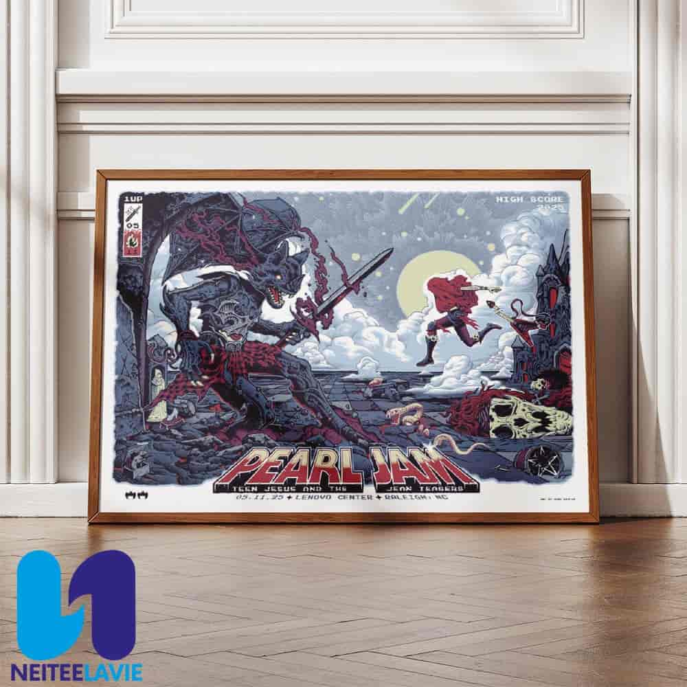 Pearl Jam In Raleigh NG on May 11 At Lenovo Center 2025 Poster Canvas Pearl Jam In Raleigh NG on May 11 At Lenovo Center 2025 Poster Canvas