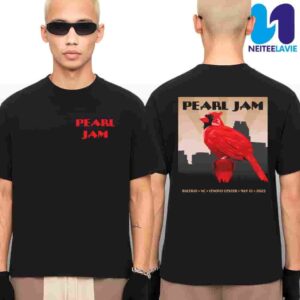 Pearl Jam Raleigh North Carolina Event Tee For May 13 2025 At Lenovo Center Merchandise T-Shirt