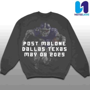 Post Malone X Dallas Cowboys Big Ass Stadium Tour 2025 Texas May 9 2025 All Over Print Long Sleeve Shirt