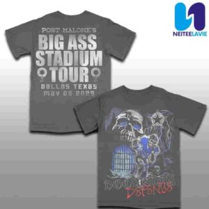 Post Malone X Dallas Cowboys Doomsday Defense Big Ass Stadium Tour May 09 2025 All Over Print Shirt