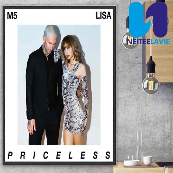 Priceless By Maroon 5 And LISA Album Debut In 2025 Fans Gift Home Decor Poster Canvas