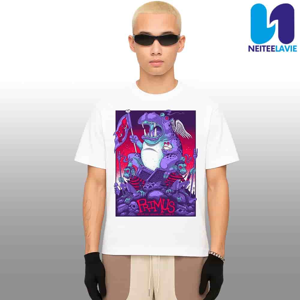 Primus In Farifax VA On May 18 At Eaglebank Arena 2025 Merchandise Unisex T-Shirt Primus In Farifax VA On May 18 At Eaglebank Arena 2025 Merchandise Unisex T-Shirt
