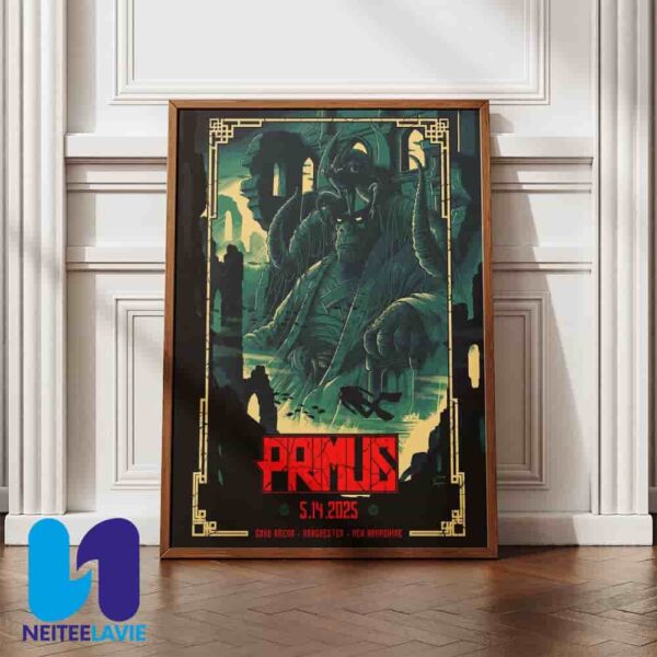 Primus In Manchester NH On May 14 2025 At Snhu Arena Poster Canvas