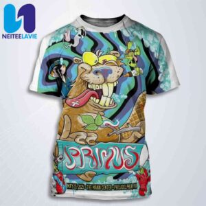 Primus In Philadelphia PA On May 15 At TD Pavilion at the Mann All Over Print T-Shirt