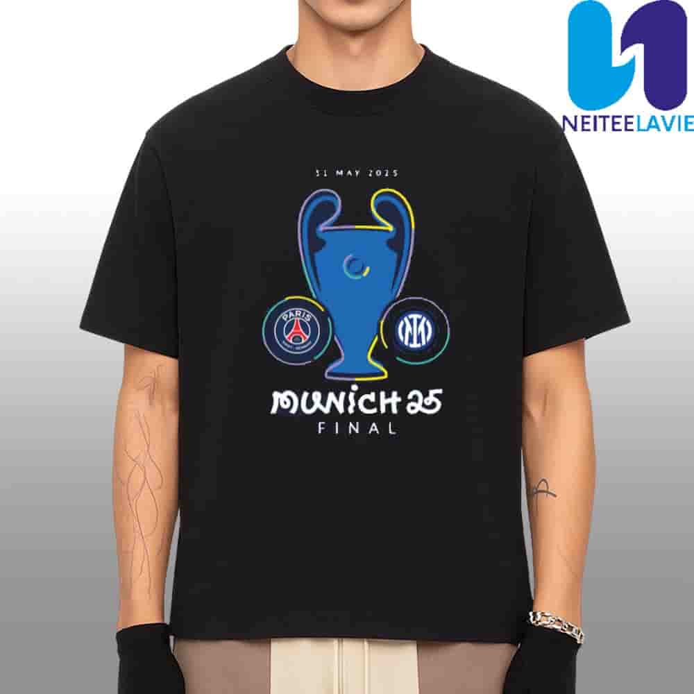 Road to Munich 2025 UCL Final Collection Champions League Final Munich Merchandise Unisex T-Shirt Road to Munich 2025 UCL Final Collection Champions League Final Munich Merchandise Unisex T-Shirt