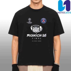 Road to Munich 2025 UCL Final Collection PSG Champions League Final Munich 25 Graphic Merchandise Unisex T-Shirt