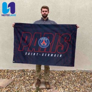 Road to Munich 2025 UCL Final Collection PSG Crest Word Flag Garden House