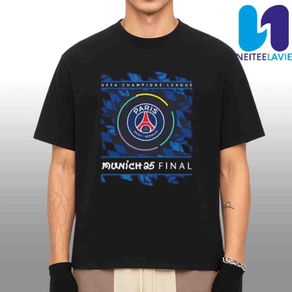 Road to Munich 2025 UCL Final Collection PSG Munich Final 2025 Merchandise Unisex T-Shirt