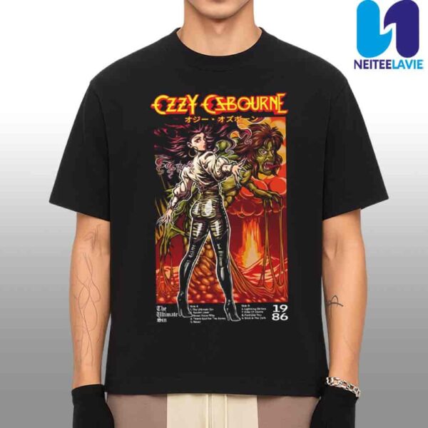 Rockabilia AniMay Merch Limited Edition Exclusive Ozzy Osbourne Unisex T-Shirt