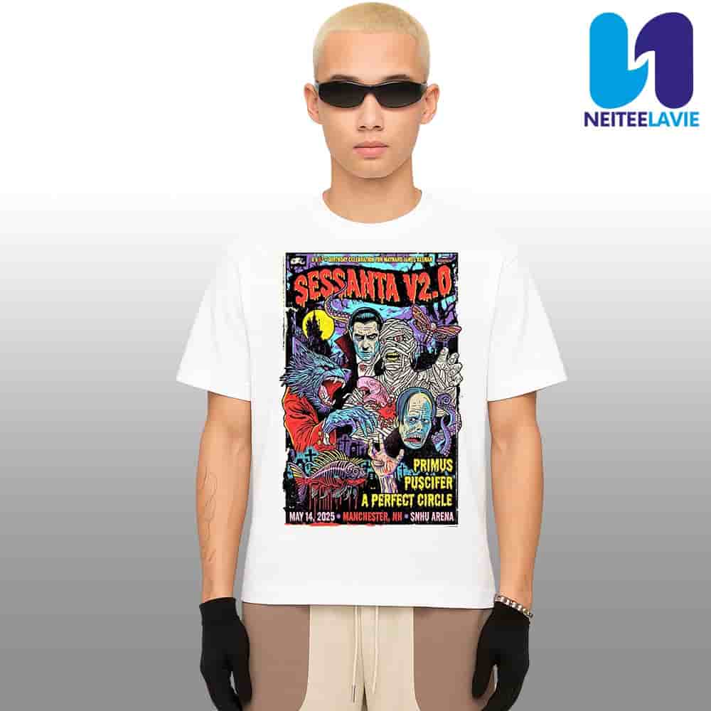 Sessanta V2.0 In Manchester NH On May 14 2025 At Snhu Arena Merchandise Unisex T-Shirt Sessanta V2.0 In Manchester NH On May 14 2025 At Snhu Arena Merchandise Unisex T-Shirt