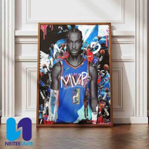 Shai Gilgeous-Alexander Has Won The NBA MVP Award 2024-25 Home Decor Poster Canvas