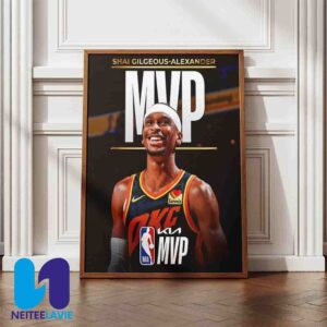 Shai Gilgeous-Alexander Kia MVP NBA Awards 2024-25 Home Decor Poster Canvas