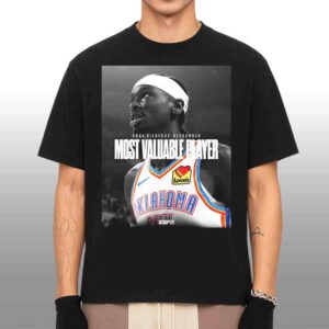 Shai Gilgeous-Alexander OKC Thunder The 2024-25 KIA NBA Most Valuable Player Merchandise Unisex T-Shirt