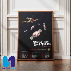 Sunny Day Real Estate US CAN UK Tour Dates 2025 Poster Canvas