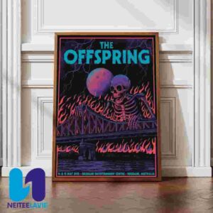 The Offspring Brisane Australia Tour 2025 On May 14-15 2025 At Brisbane Entertainment Centre Poster Canvas
