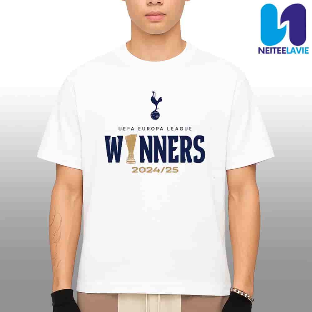 Tottenham Hotspur EUFA Europa League 2025 Winners Fan Gift Merchandise Unisex T-Shirt Tottenham Hotspur EUFA Europa League 2025 Winners Fan Gift Merchandise Unisex T-Shirt