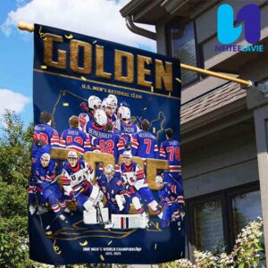 USA Hockey Golden US Mens National Team History Made For The First Time In 92 Years Garden House Flag