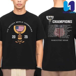 USA Hockey Ice Hockey World Champions 2025 Members List Unisex T Shirt