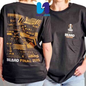 Uefa Europa League Bilbao Final 2025 City Pattern Fan Gift Event Merchandise Unisex T-shirt