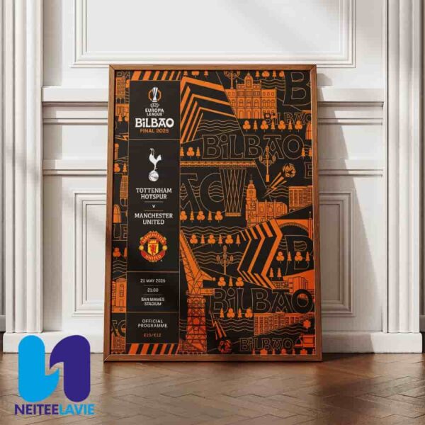 Uefa Europa League Bilbao Final 2025 On May 21 At San Mames Stadium Home Decor Poster Canvas