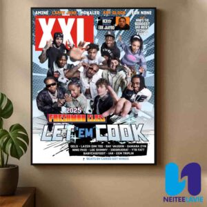 2025 XXL Freshman Cover Let Em Cook Class Featuring EBK Jaaybo Rising Hip-Hop Stars Home Decor Poster Canvas