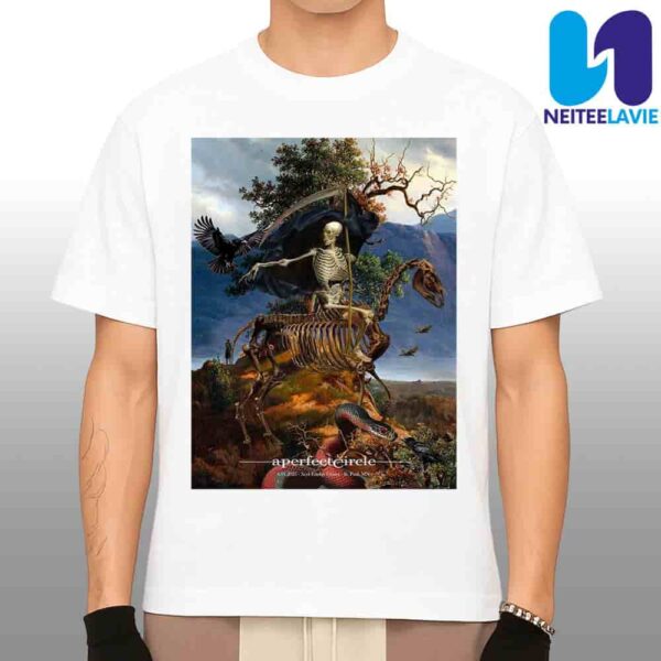 A Perfect Circle Concert Poster In Saint Paul MN On June 1st 2025 At Xcel Energy Center Merchandise Unisex T-Shirt