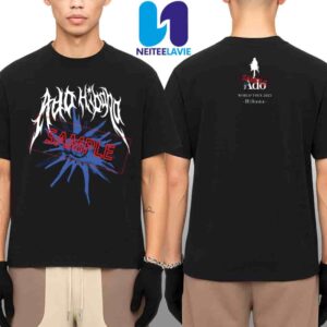Ado Hibana World Tour 2025 Gothic Blue Blast Graphic Merchandise Unisex T-Shirt