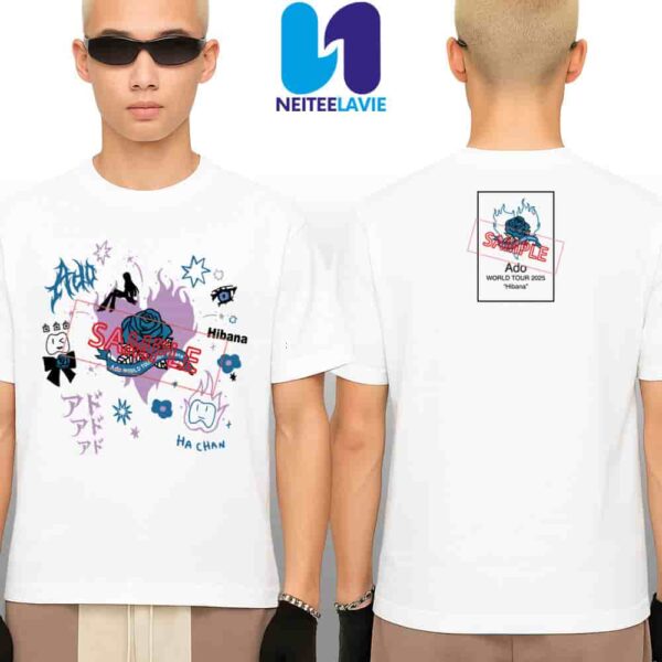Ado World Tour 2025 Hibana Graphic Tee Limited Edition Concert Merchandise Unisex Shirt