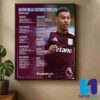 Arsenal Fixtures For The 2025-26 Premier League Season Home Decor Poster Canvas