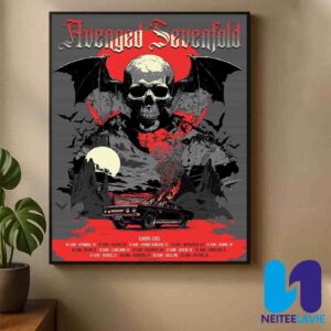 Avenged Sevenfold Europe Tour Summer Dates Liss 2025 Start On June 4 2025 Home Decor Poster Canvas