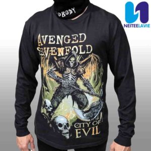 Avenged Sevenfold Evil Never Dies Exclusive City of Evil 20th Anniversary Long Sleeve Tee Shirt