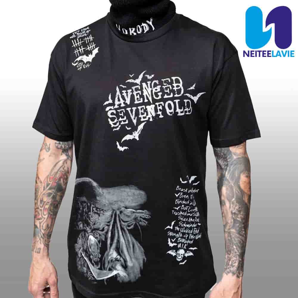Avenged Sevenfold Rage Exclusive City of Evil 20th Anniversary Tee Merch Unisex Shirt Avenged Sevenfold Rage Exclusive City of Evil 20th Anniversary Tee Merch Unisex Shirt