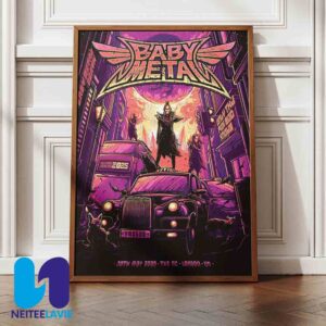 BABYMETAL Concert Poster In London UK On May 30 2025 At The O2 Home Decor Poster Canvas