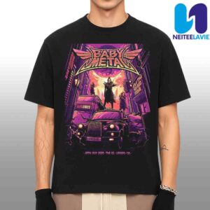 BABYMETAL Concert Poster In London UK On May 30 2025 At The O2 Merchandise Unisex T-Shirt