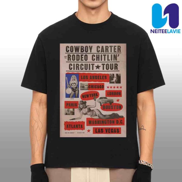 Beyonce Cowboy Carter And The Rodeo Chitlin Circuit Tour 2025 Merchandise Unisex T-Shirt