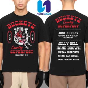 Buckeye Country Superfest 2025 Tour Tee On June 21 2025 At Ohio Stadium In Columbus OH Merchandise Two Sided Unisex Shirt