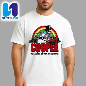 Celebrate 50 Years of Alice Cooper Iconic Welcome To My Nightmare Album Rainbow Nightmare Tee Merchandise Unisex Shirt