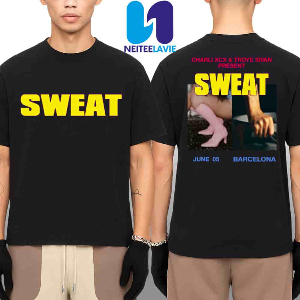 Charli XCX And Troye Sivan Present Sweat Europe Tour 2025 In Barcelona At June 5 Merch Tee Fan Gifts Classic T-Shirt Charli XCX And Troye Sivan Present Sweat Europe Tour 2025 In Barcelona At June 5 Merch Tee Fan Gifts Classic T-Shirt