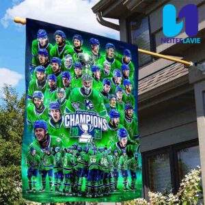 Congrats Abbotsford Canucks Winners Calder Cup 2025 AHL Champions Garden House Flag