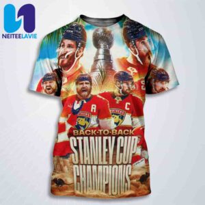 Congrats Florida Panthers Winners Back To Back Stanley Cup Champions 2025 All Over Print T-Shirt