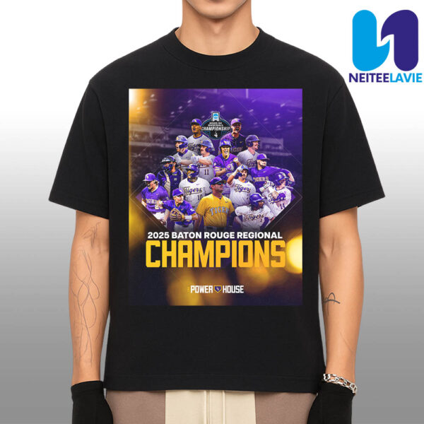 Congrats LSU Tigers Baseball Winners 2025 Baton Rouge Regional Champions Baseball Championship Merchandise Unisex T-Shirt